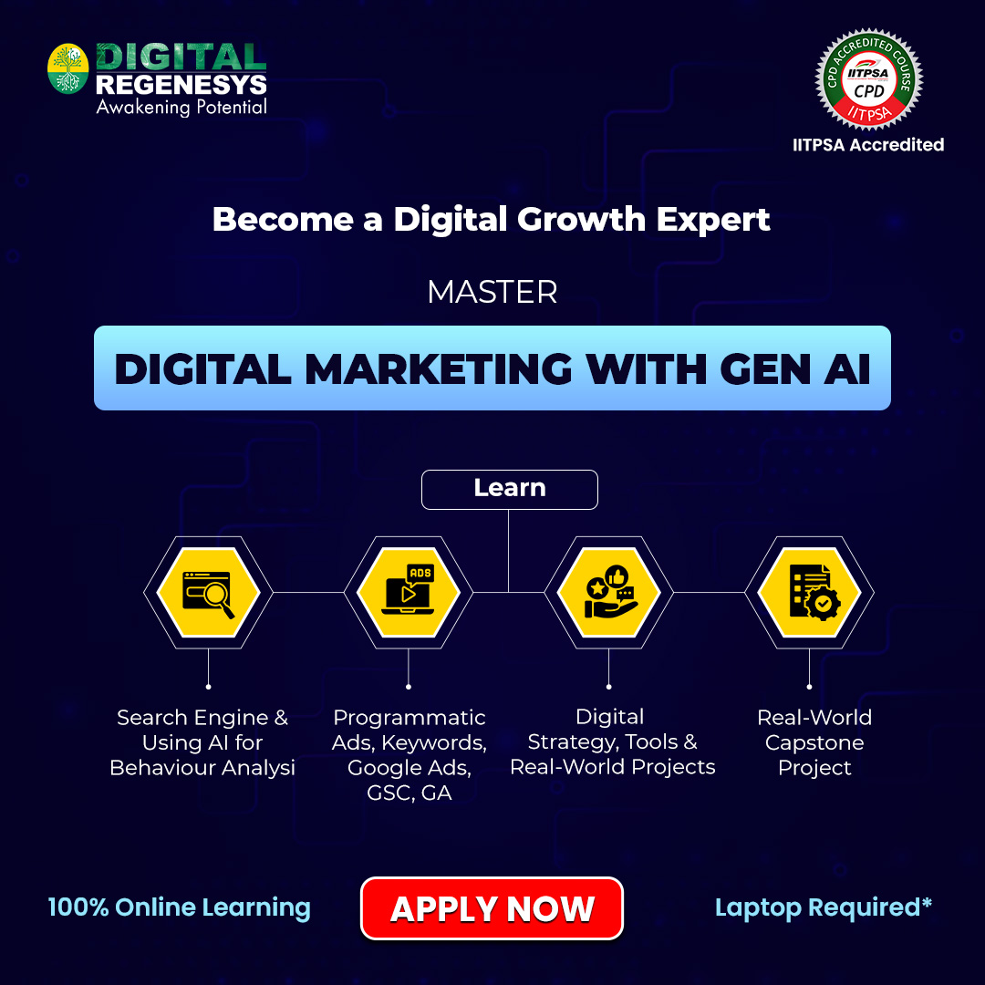 Digital Regenesys Facebook ad