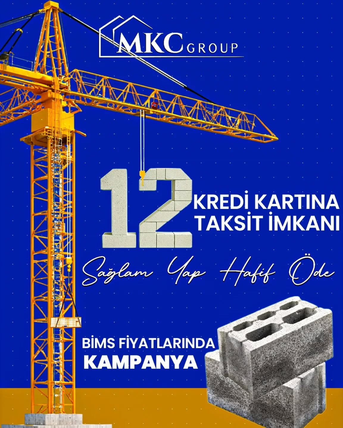 MKC GROUP METAL Facebook ad: MKC Group, Güvenilir Malzeme, Kolay Ödeme.