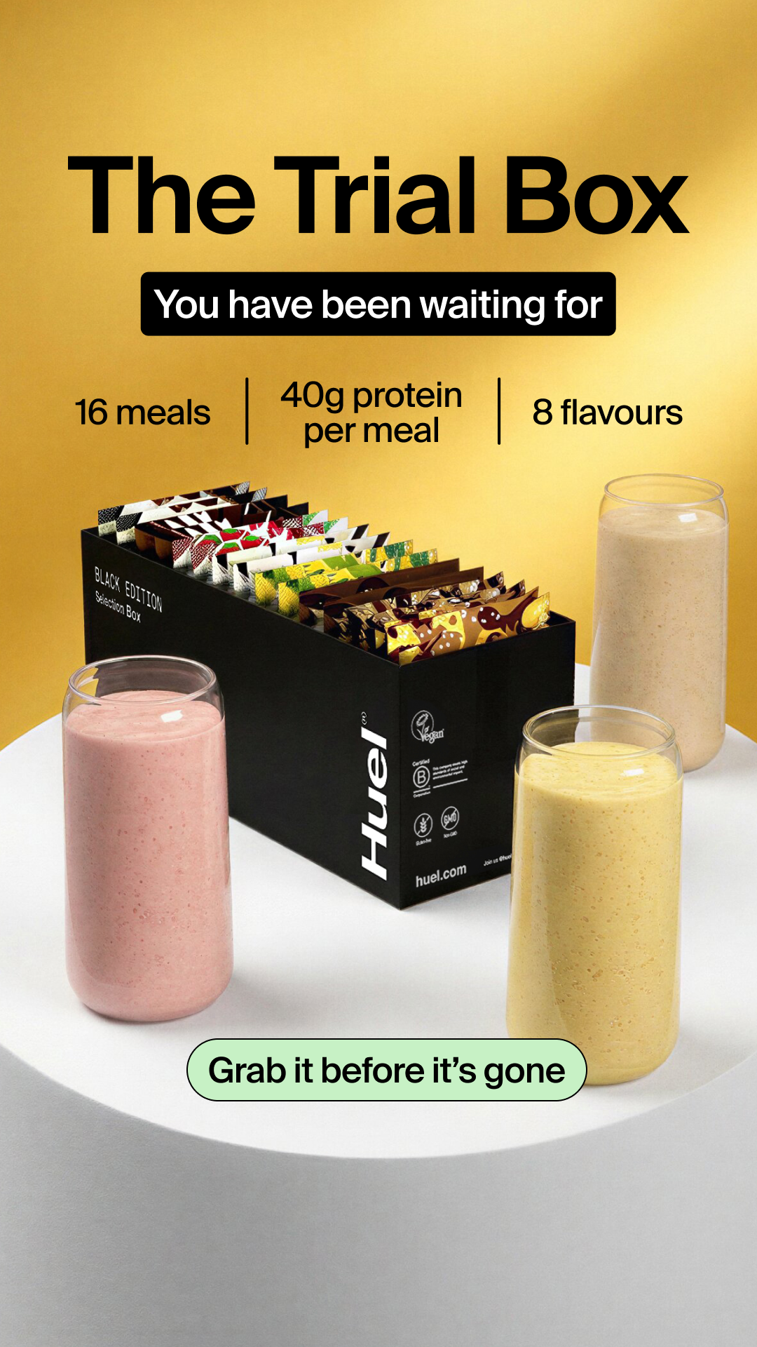 Huel Facebook ad