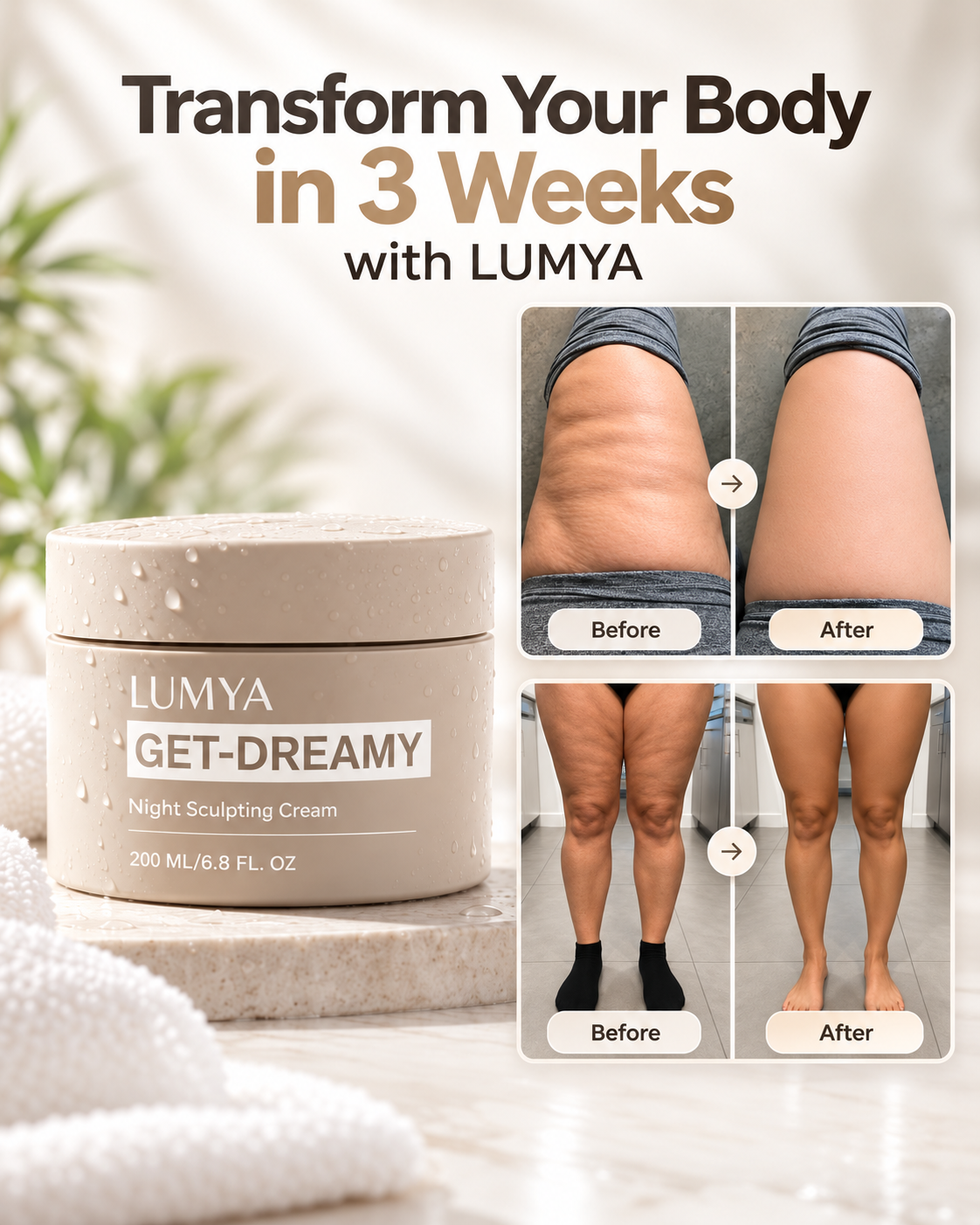Lumya Facebook ad: Same Body. Better Shape.