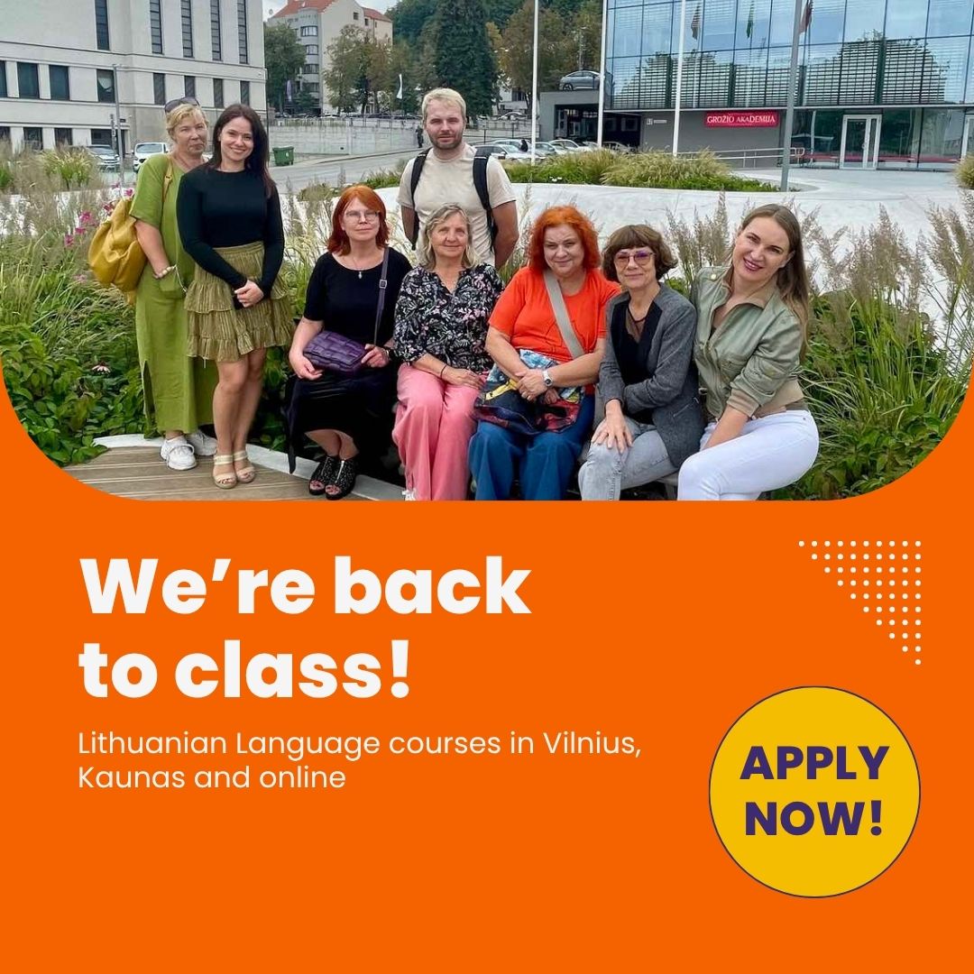 Lingua Lituanica Facebook ad: LINGUA LITUANICA, We’re back to class!