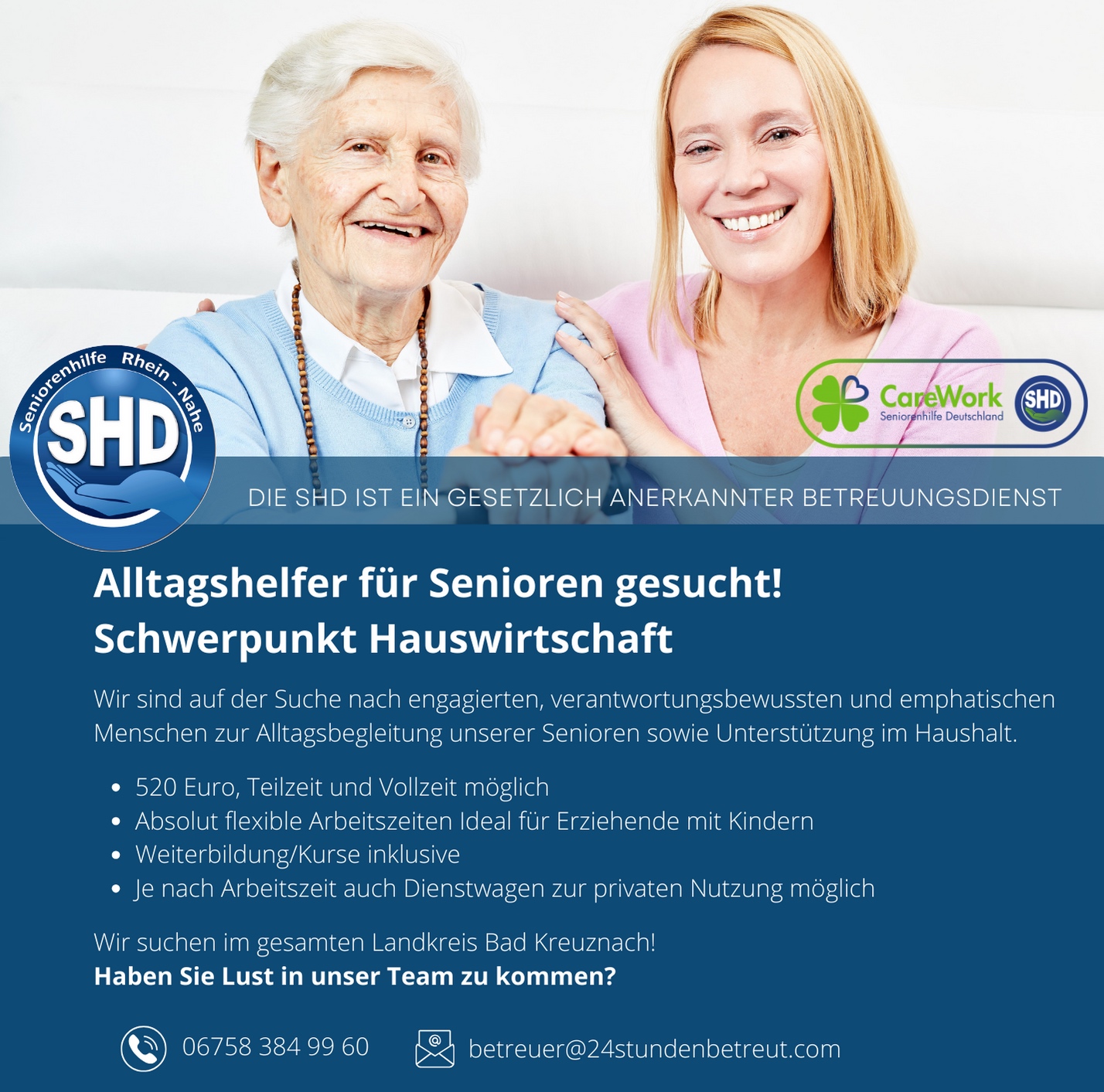 SHD Dortmund Facebook ad: Alltagshelfer gesucht