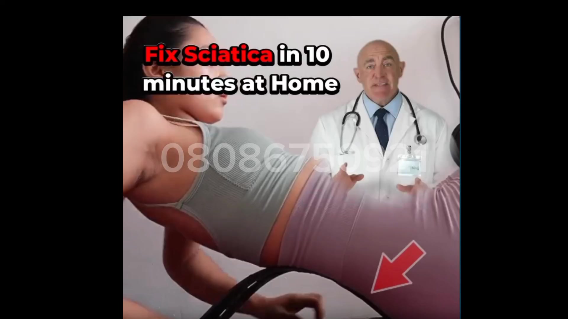 The Healthy Habit Hub Facebook ad: Back Pain? Stretch Your Spine in 10 Mins