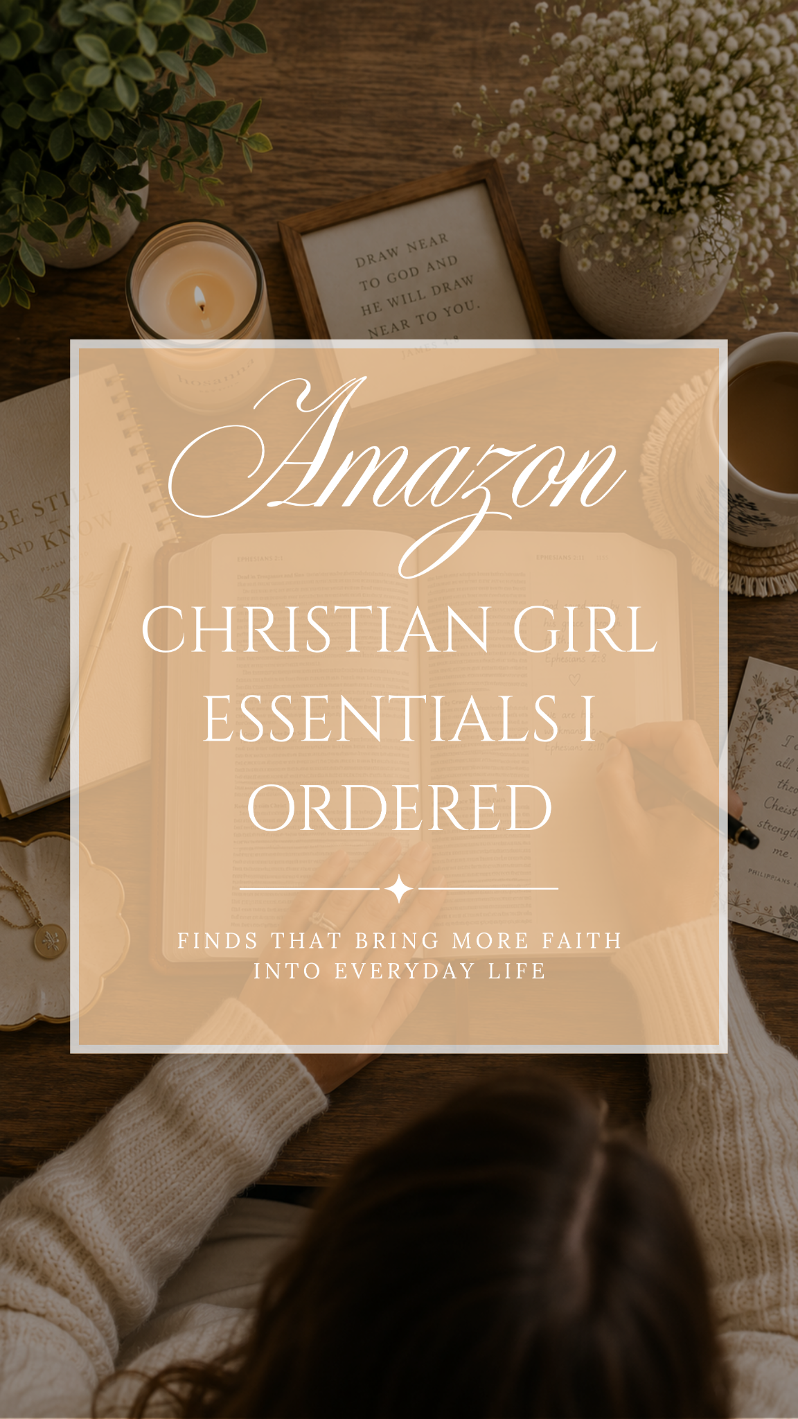Healthy By Heather Brown Facebook ad: Faith-Filled Amazon Finds I Use Every Day