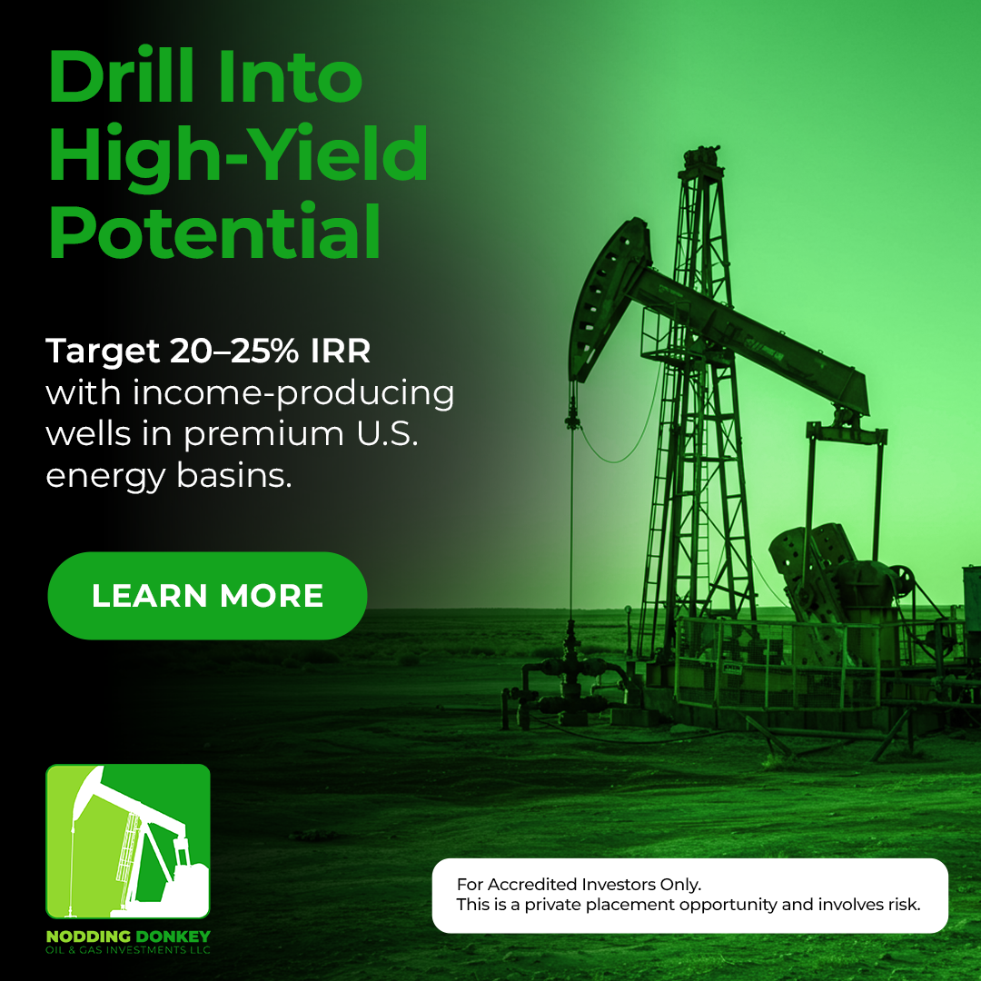 Nodding Donkey Oil and Gas Investments LLC Facebook ad: Profitable Oil Investment with Tax Efficiency
