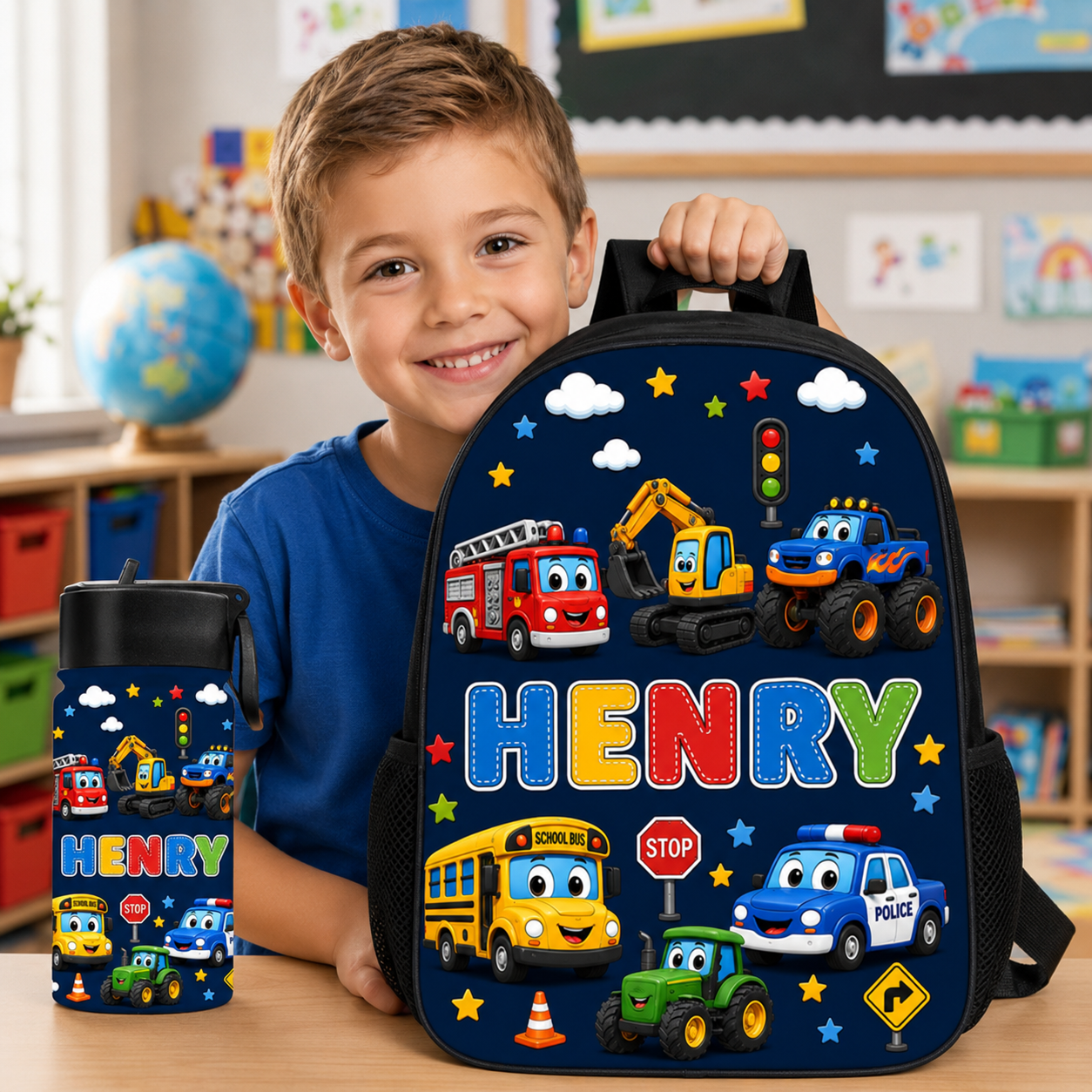 Custom Gifts Shop Facebook ad: Personalized Vehicle Backpack