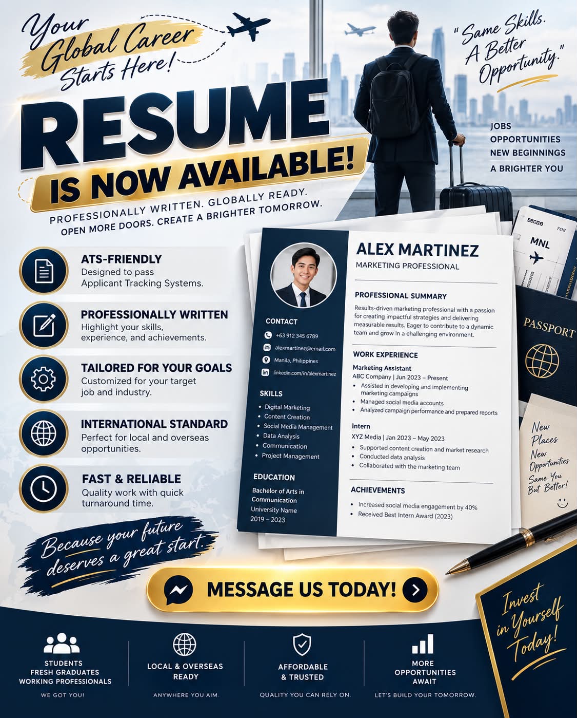 Resume Maker Facebook ad: RESUME LAYOUT IS NOW AVAILABLE!