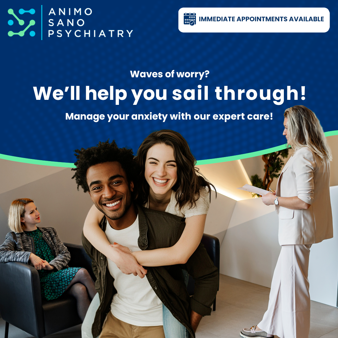 Animo Sano Psychiatry Facebook ad: Fast & Effective Anxiety Care