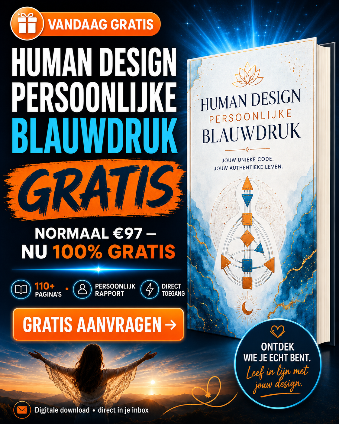 Blauwdruk van je Ziel Facebook ad: Beoordeeld met 4,7/5 sterren