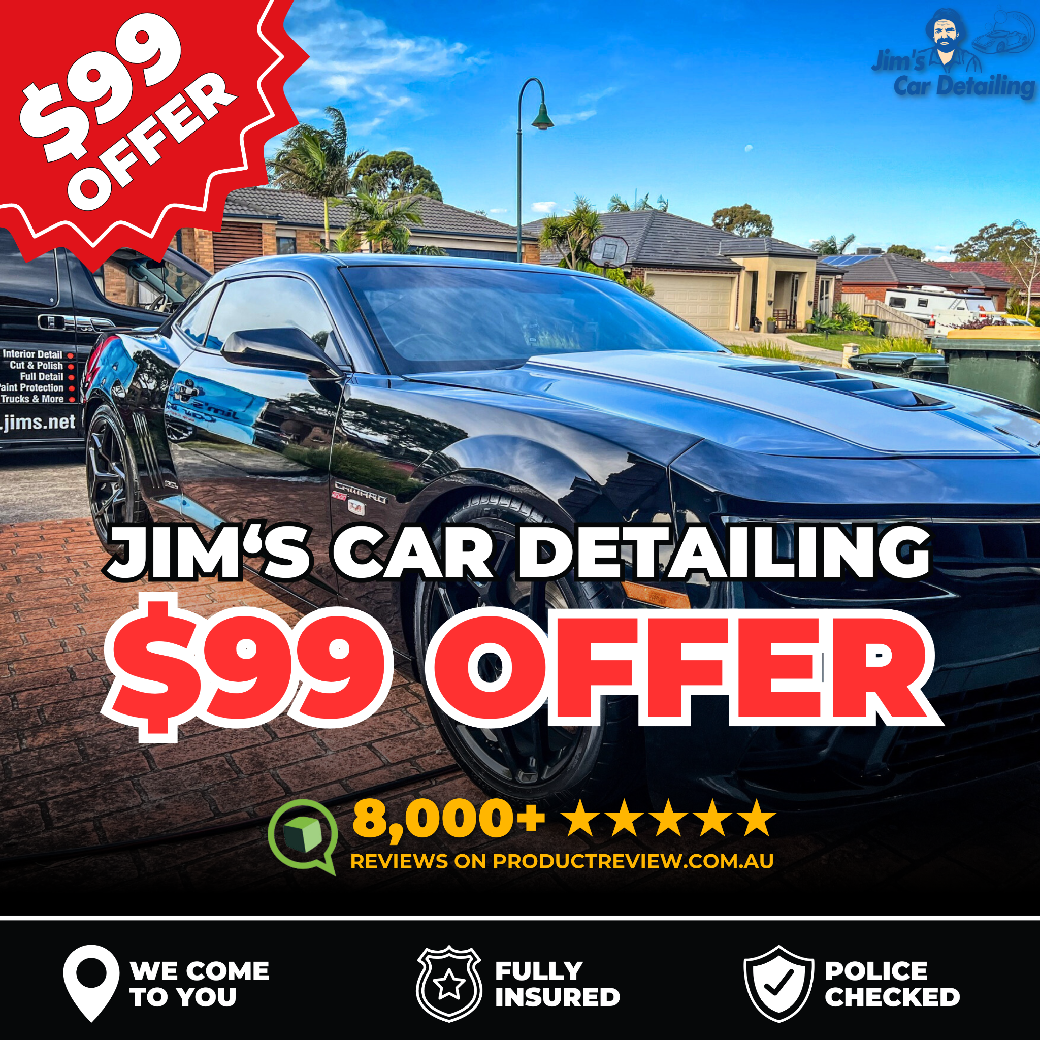 Jim's Car Detailing Facebook ad