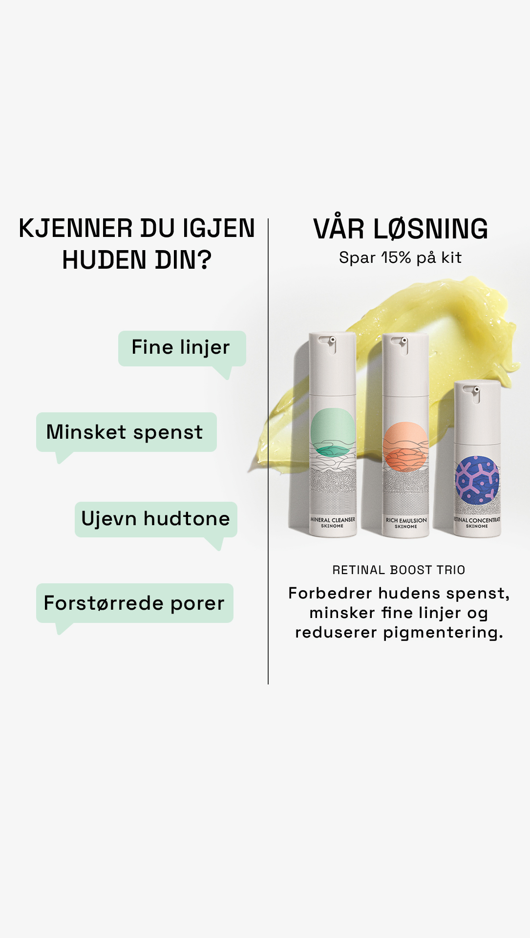 Skinome Facebook ad