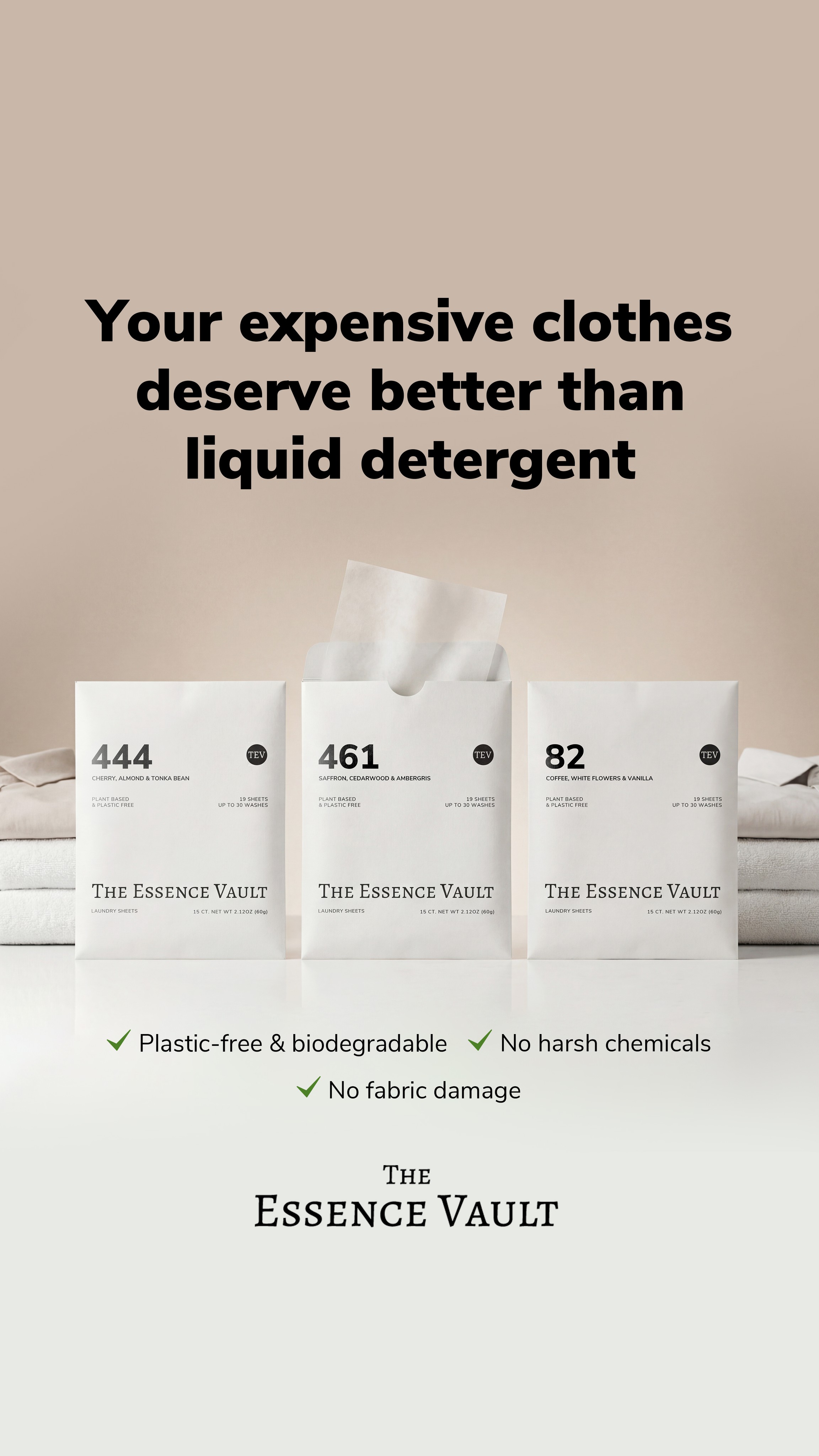 The Essence Vault Facebook ad