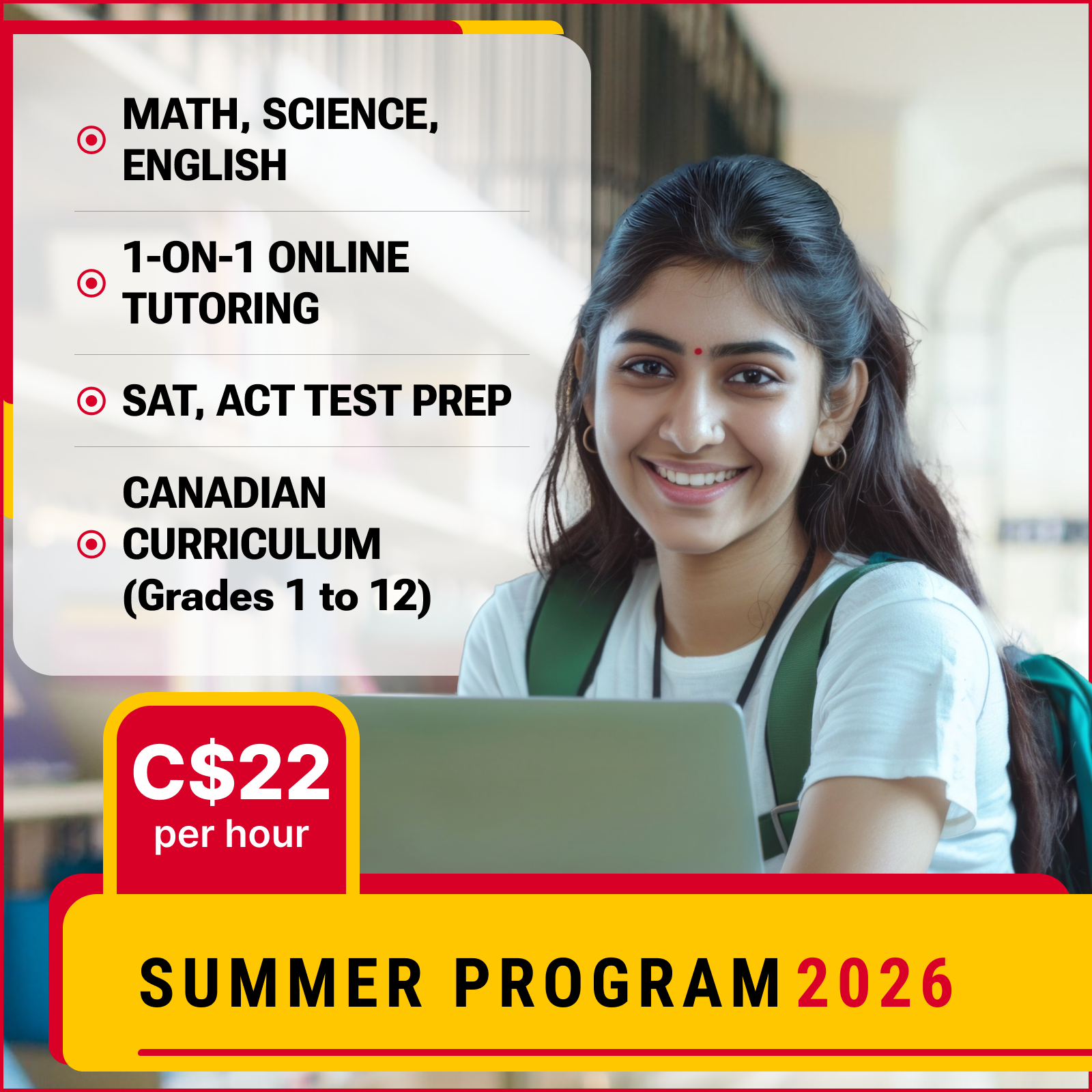 Jaya's Academy Facebook ad