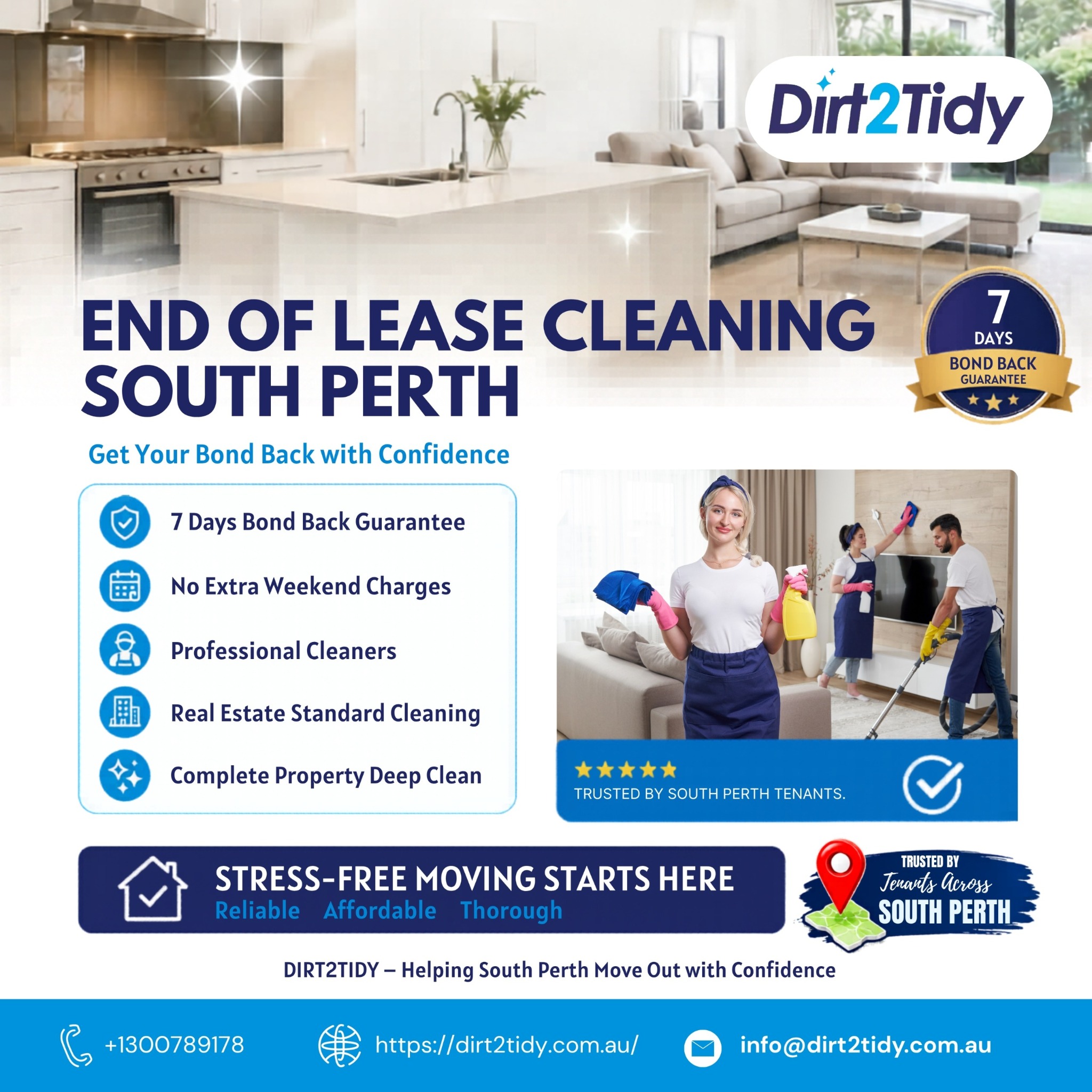 Dirt2tidy Perth Facebook ad