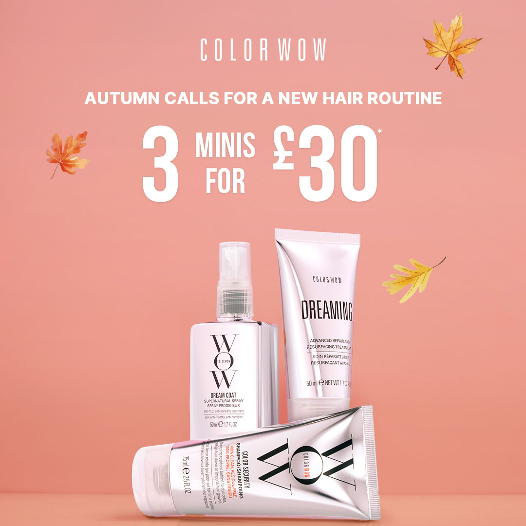 Color Wow Facebook ad: 3 for £30!