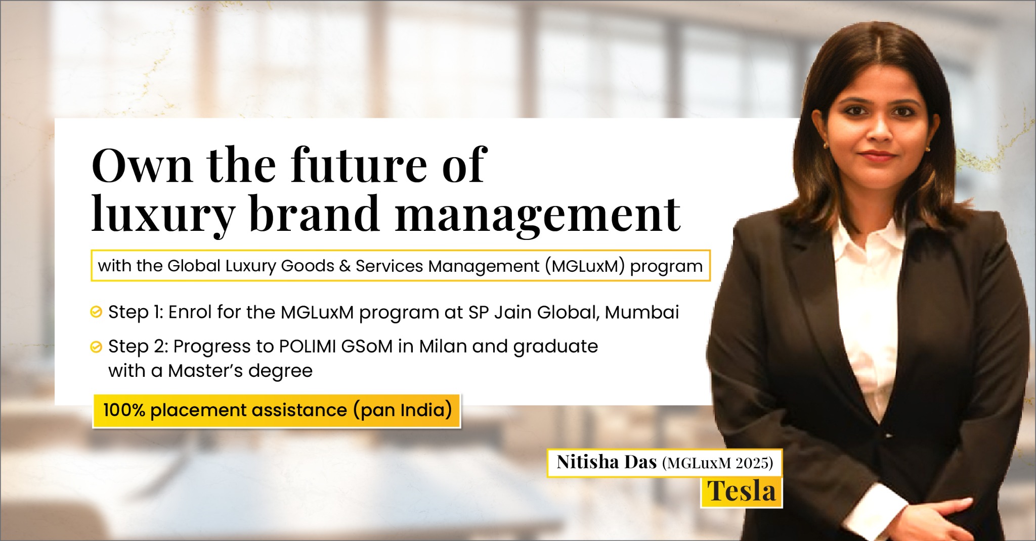SP Jain School of Global Management Facebook ad