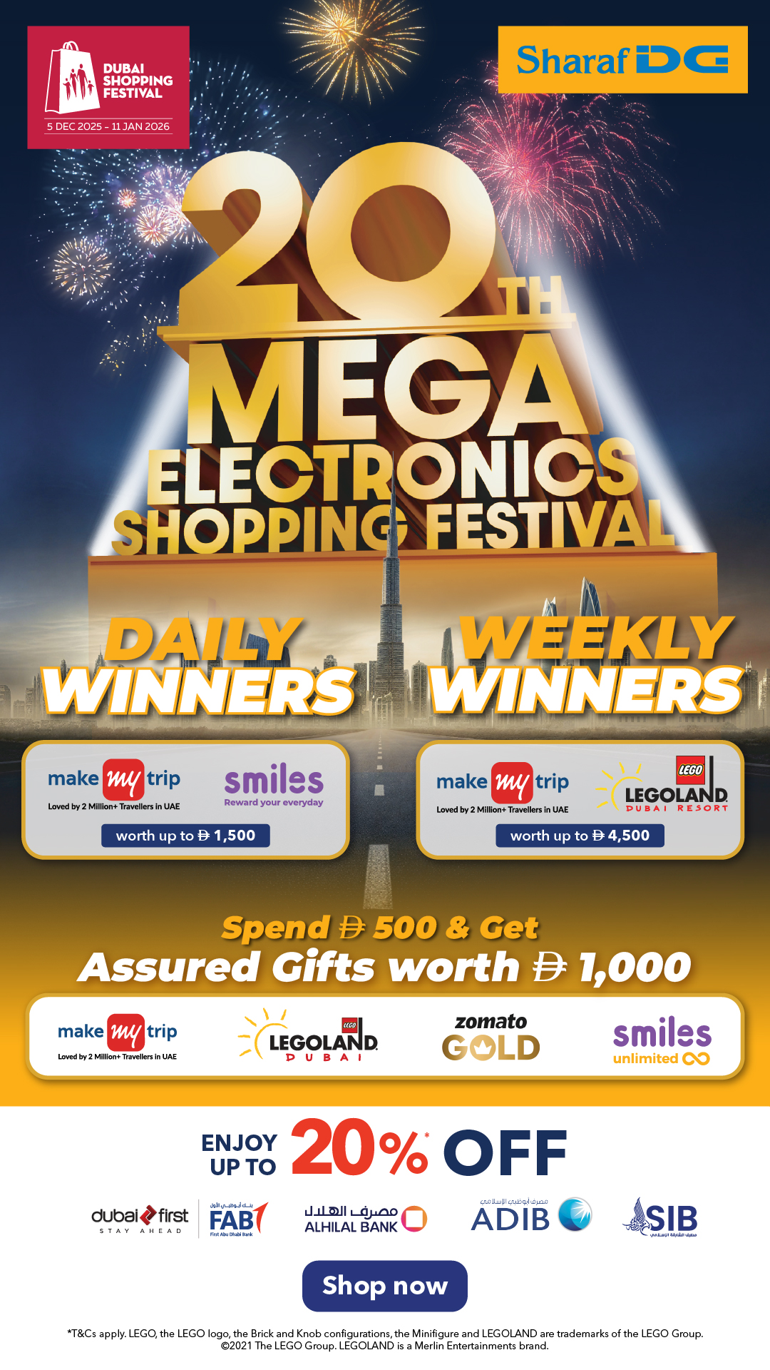 Sharaf DG Facebook ad from Dec 5, 2025