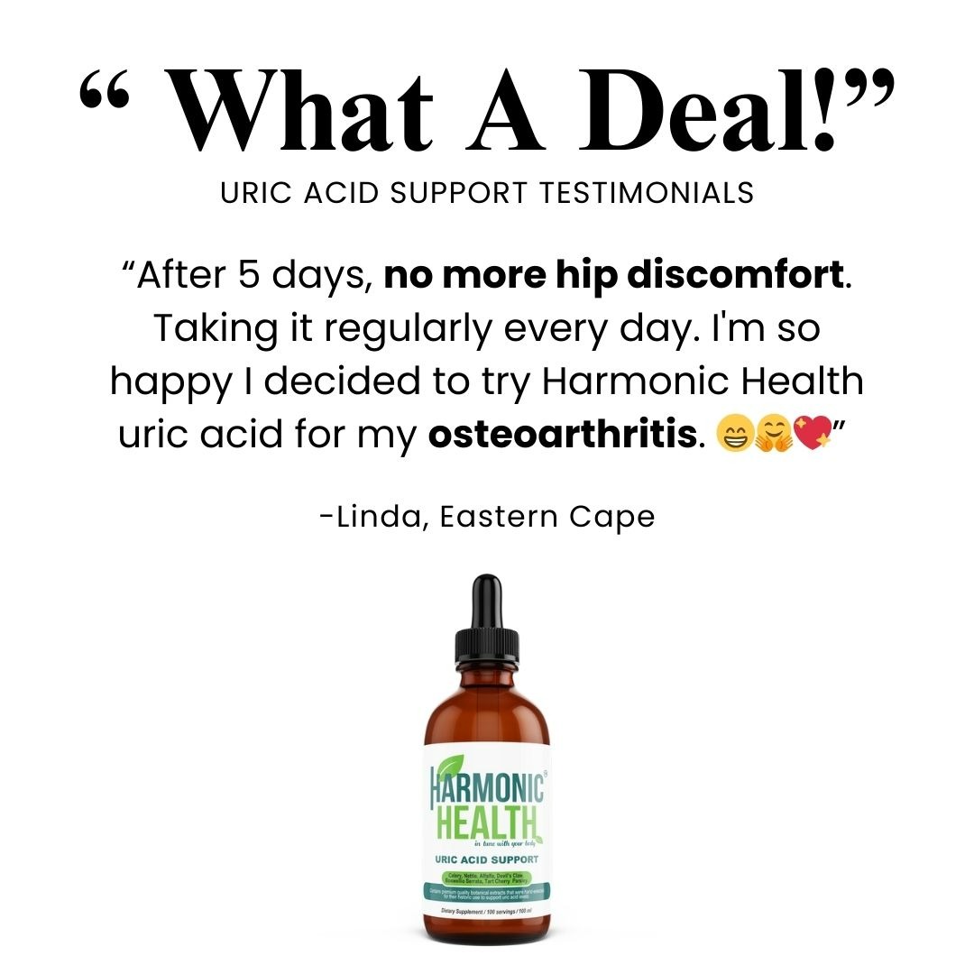 Harmonic Health S.A Facebook ad: Detox Uric Acid Detox Takes SA By Storm!