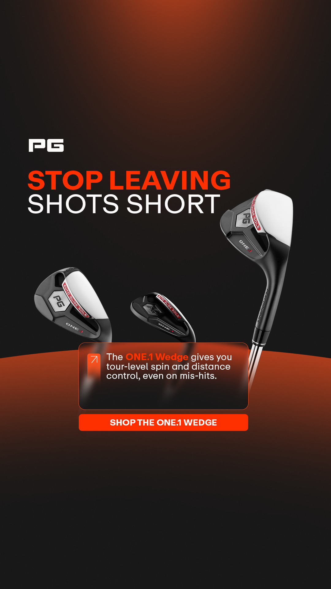 Performance Golf Facebook ad