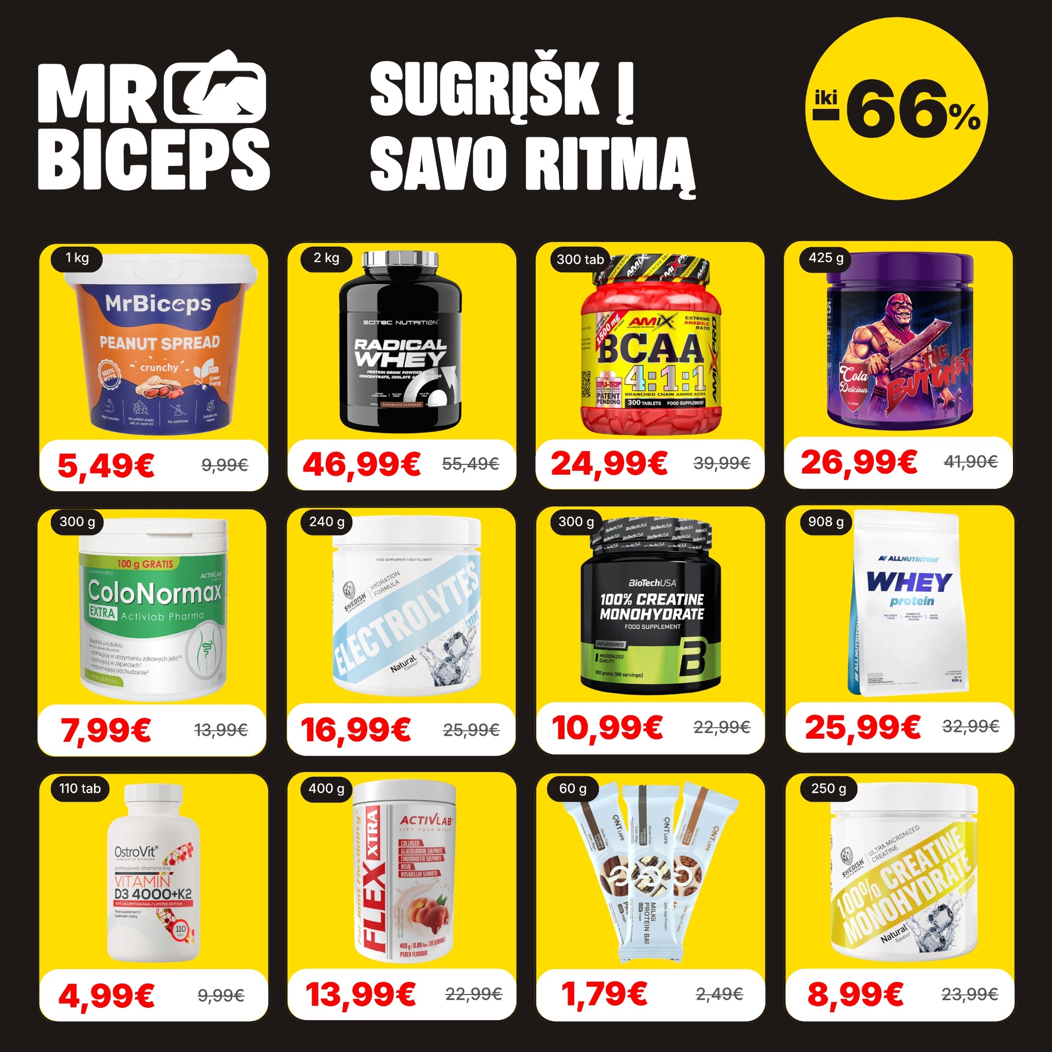 MrBiceps - Maisto Papildai Facebook ad