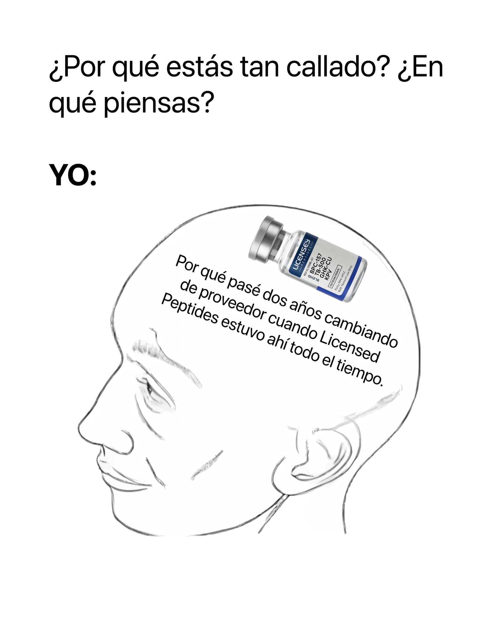 Licensedpeptides.com Facebook ad: OFERTA 2 POR 1, POR TIEMPO LIMITADO