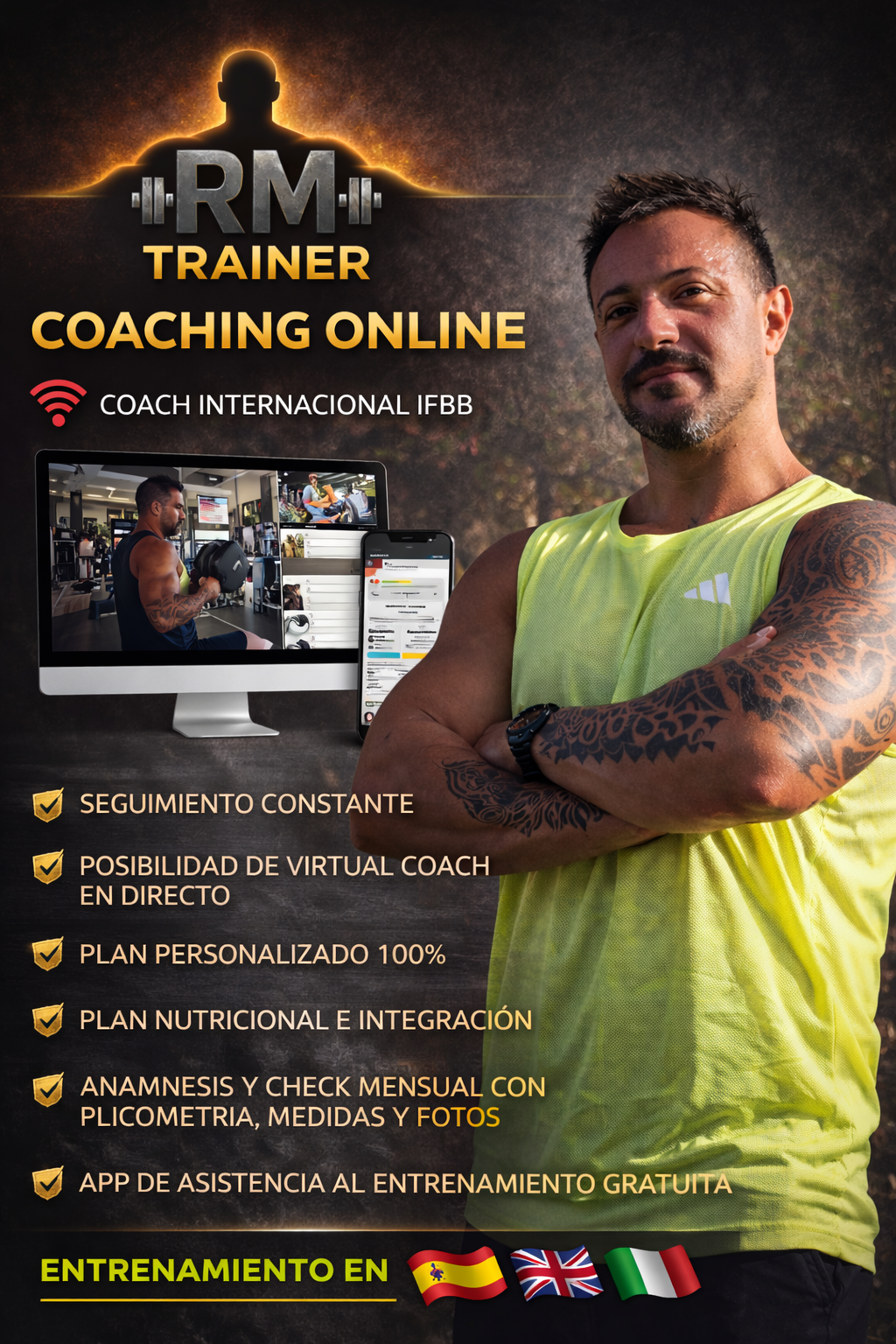 ale rmtrainer Facebook ad: ¿Entrenas pero no avanzas?