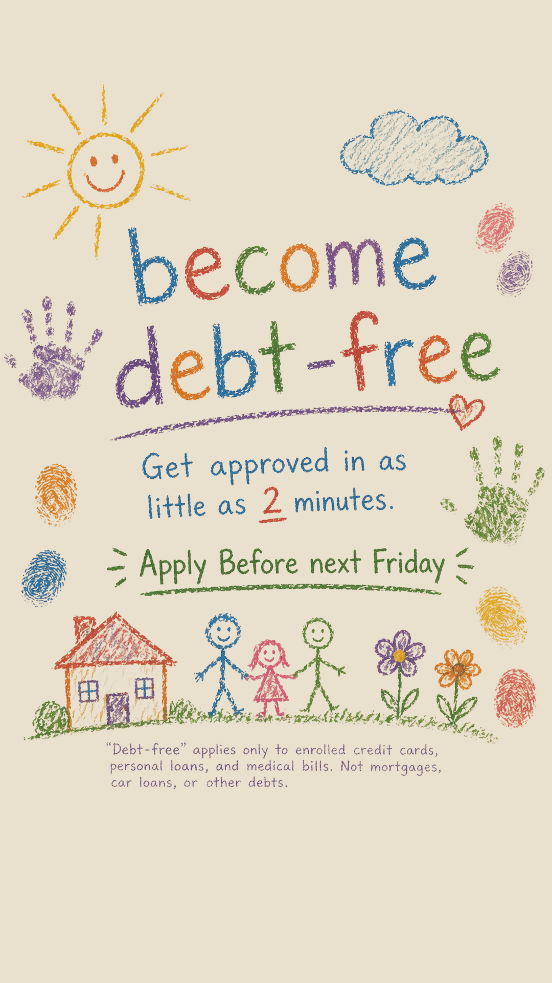 National Debt Relief Facebook ad