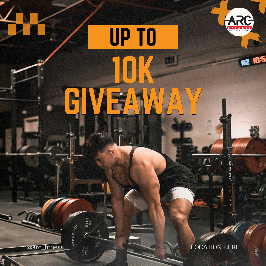 ARC Fitness Facebook ad: Enter Now. Win Big