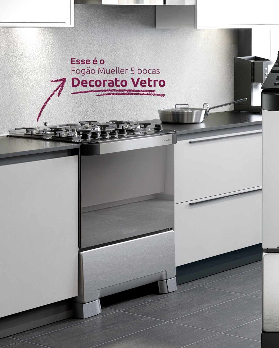 Mueller Eletrodomésticos Facebook ad: Quando design e funcionalidade se encontram, a cozinha…