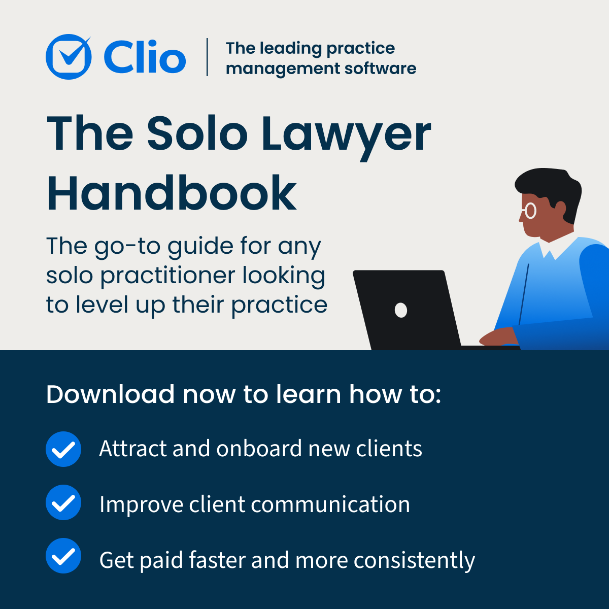 Clio - Cloud-Based Legal Technology Facebook ad