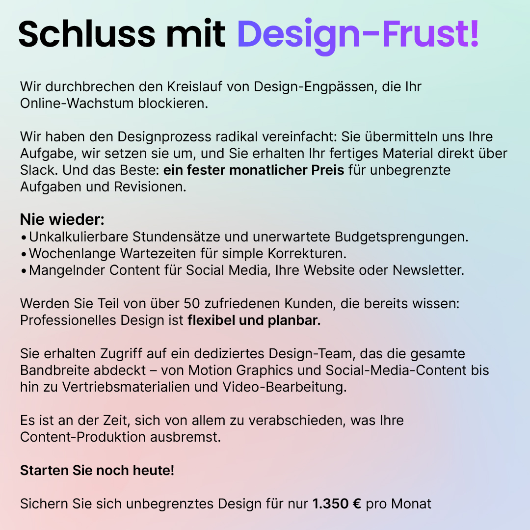 Flat Rate Design Facebook ad