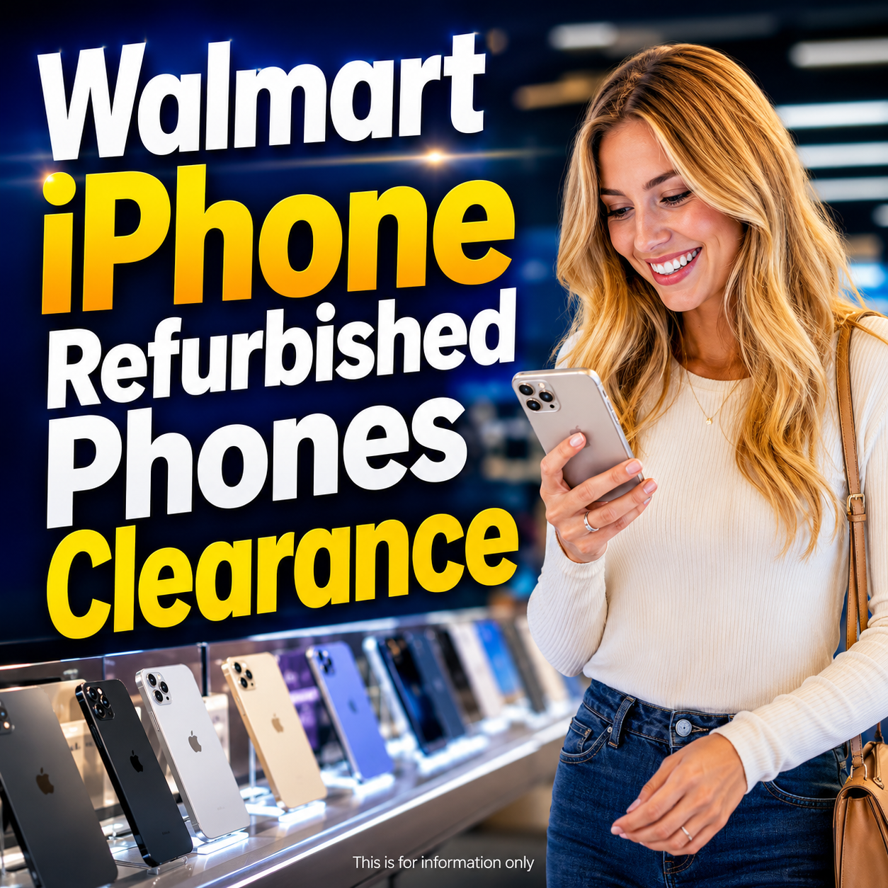 Today's Top Picks Facebook ad: Walmart iPhone Refurbished Phones Clearance: Pricing…