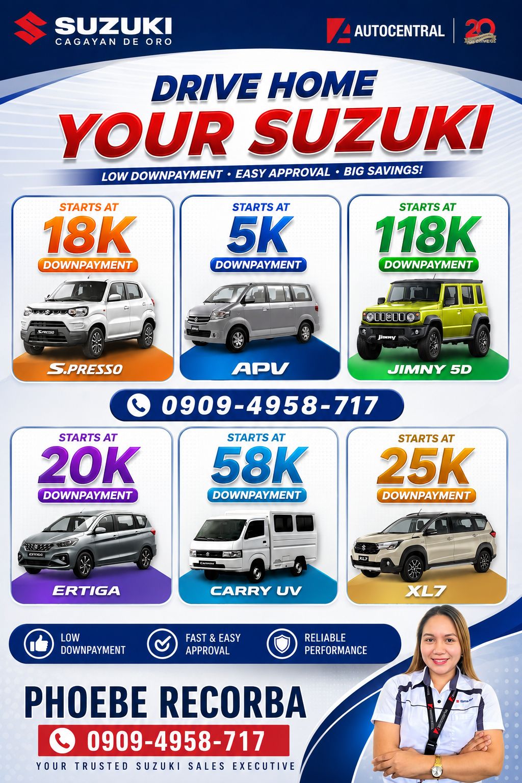 Suzuki Auto Cagayan de Oro by Phoebe Recorba Facebook ad: 𝗔𝗣𝗣𝗟𝗬 𝗔𝗣𝗣𝗥𝗢𝗩𝗘𝗗 𝗥𝗘𝗟𝗘𝗔𝗦𝗘