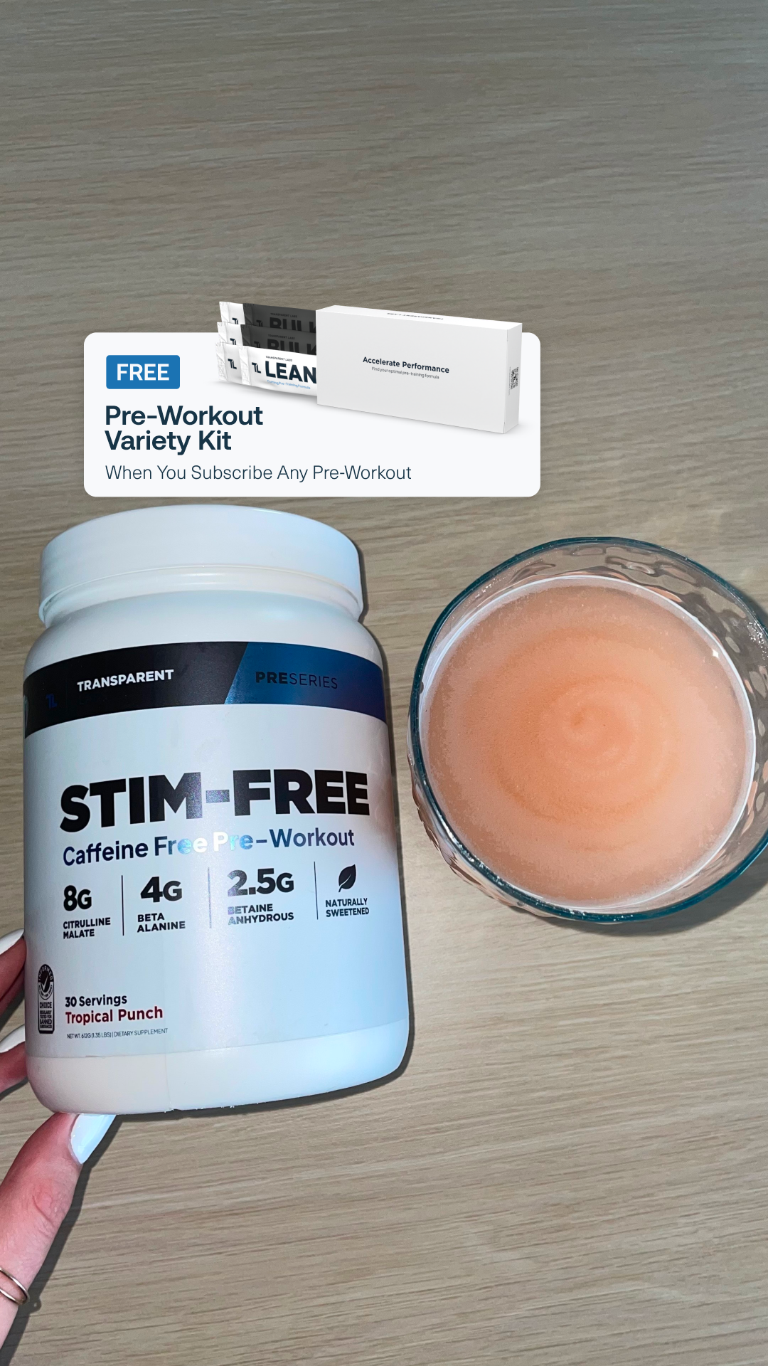 Transparent Labs Facebook ad
