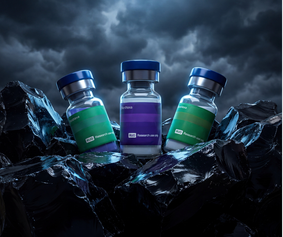 AmiNexa Facebook ad: Buy Research Peptides Online | 99%+ HPLC Purity | AmiNexa