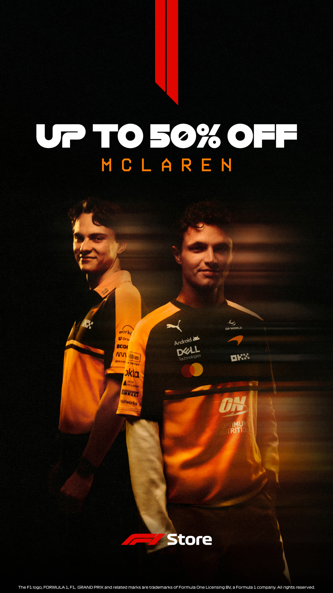 F1 Facebook ad: Save Today