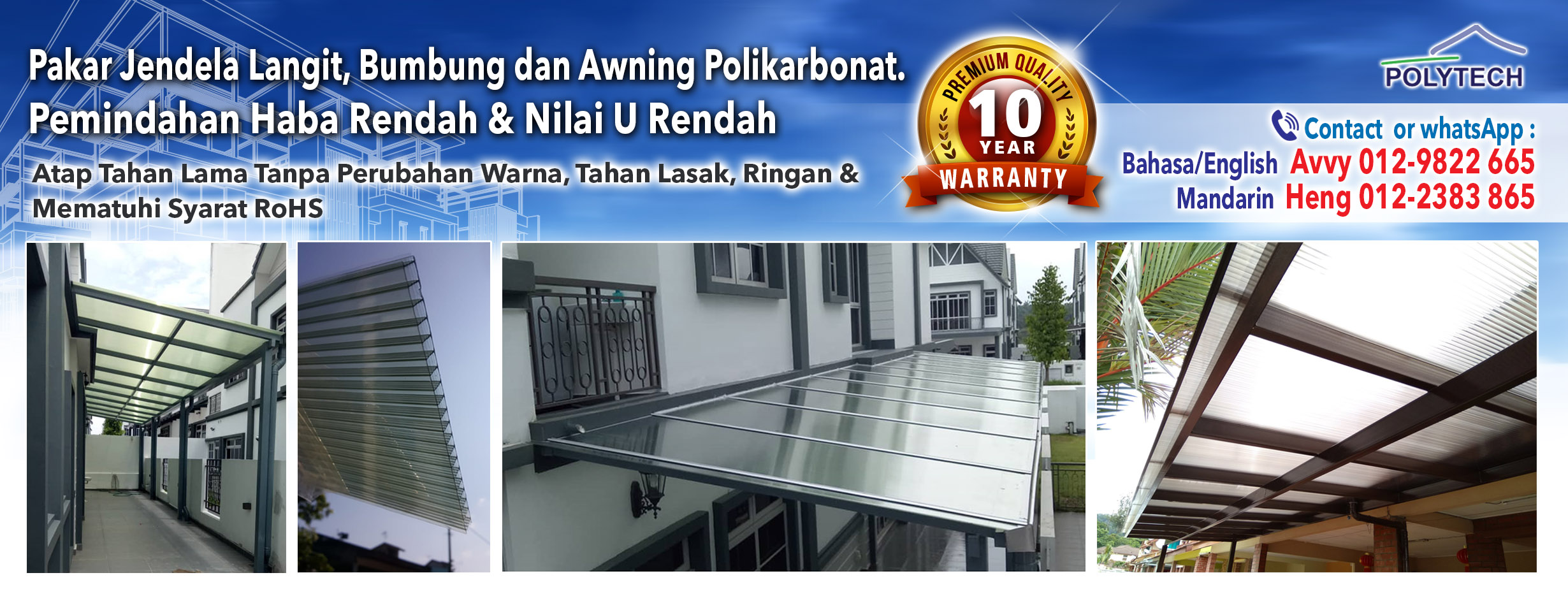 Polytech Marketing. Lexan Awning, Skylight & Polycarbonate Roof Specialist. Facebook ad: Polytech Marketing has been in Skylights Roofing, Factory…