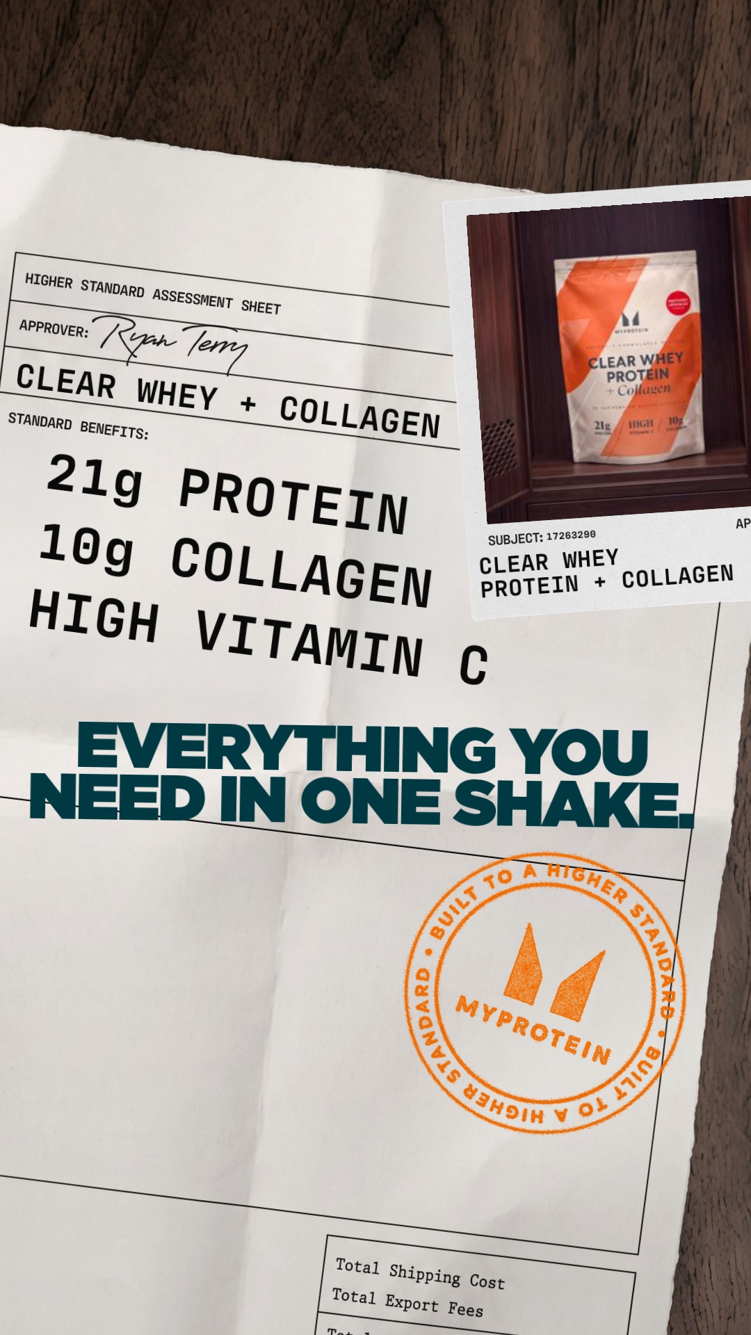 Myprotein Facebook ad