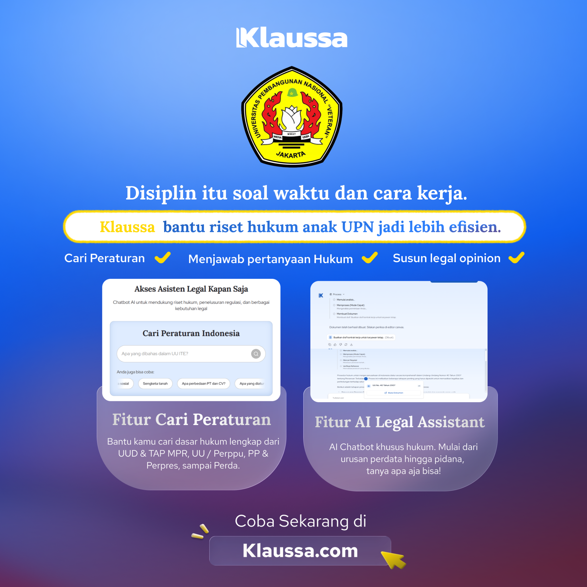 Klaussa Indonesia Facebook ad from Mar 25, 2026