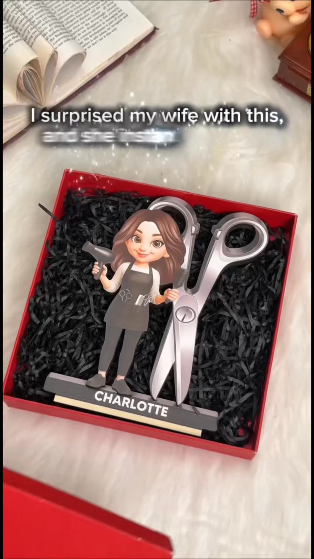 DoyoBest Facebook ad: Hairstylist Wooden Plaque Gift