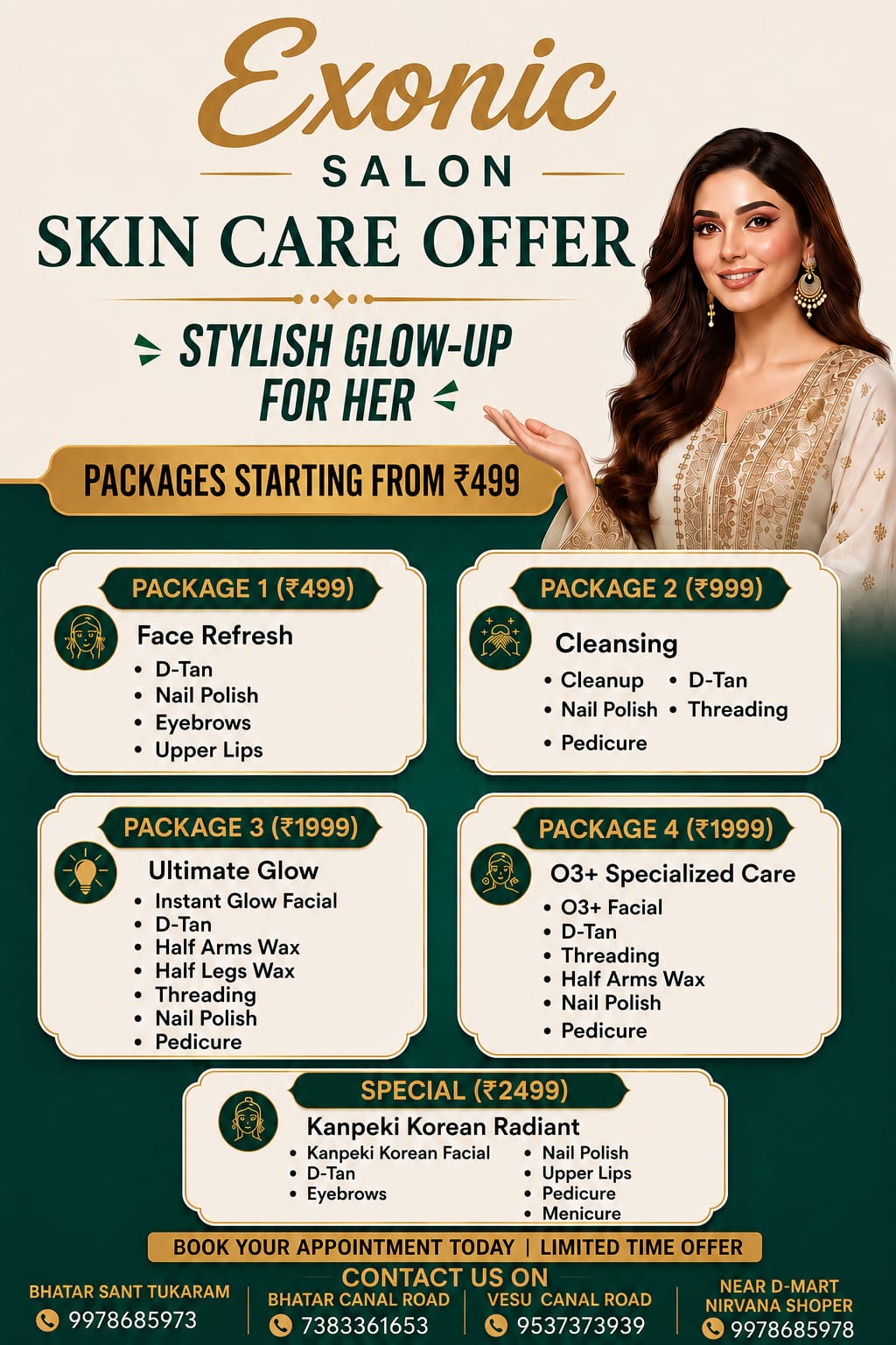Exonic Salon  Facebook ad