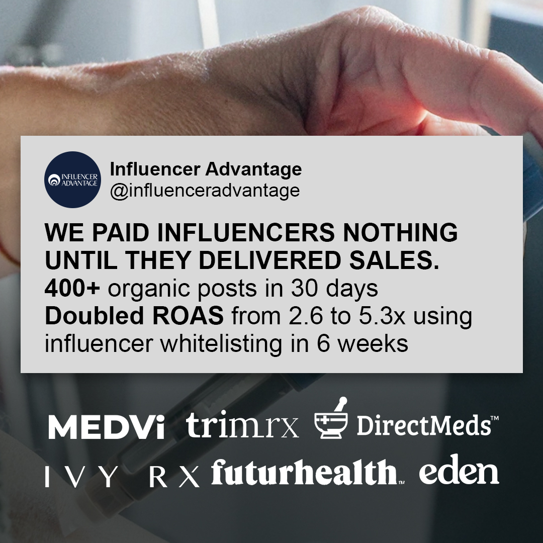 Influencer Advantage Facebook ad