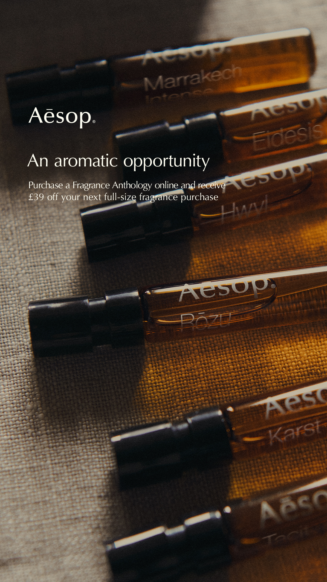 Aesop Facebook ad