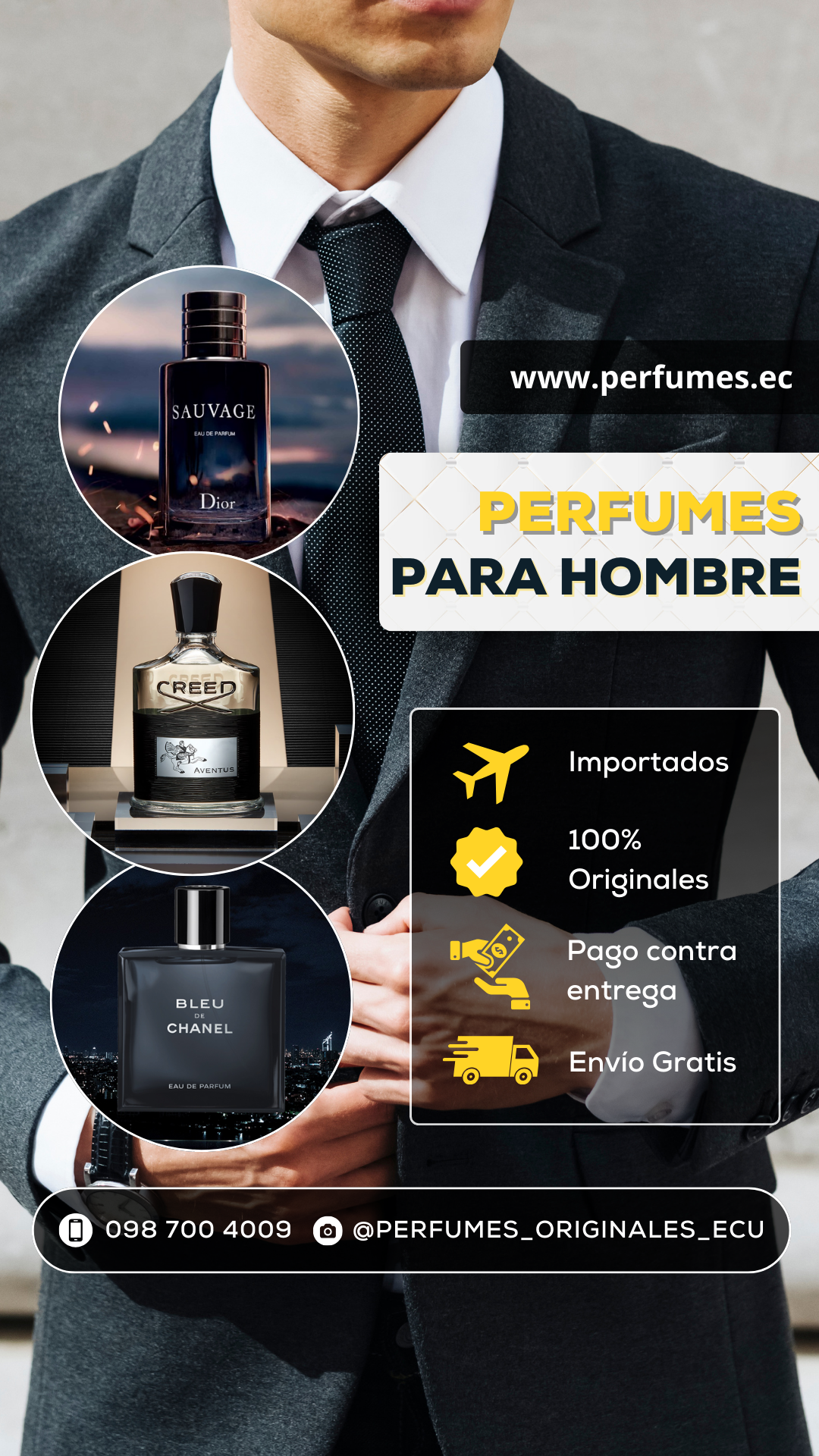 Perfumes.ec Facebook ad from Jan 31, 2026