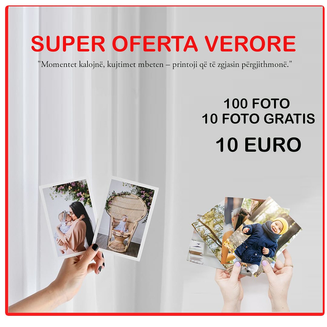 PhotoGift.ks Facebook ad: Printo foto me kualitet te larte.