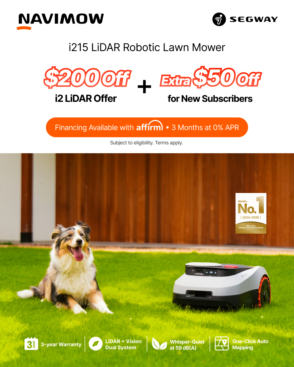 Segway Navimow Facebook ad from Aug 13, 2026