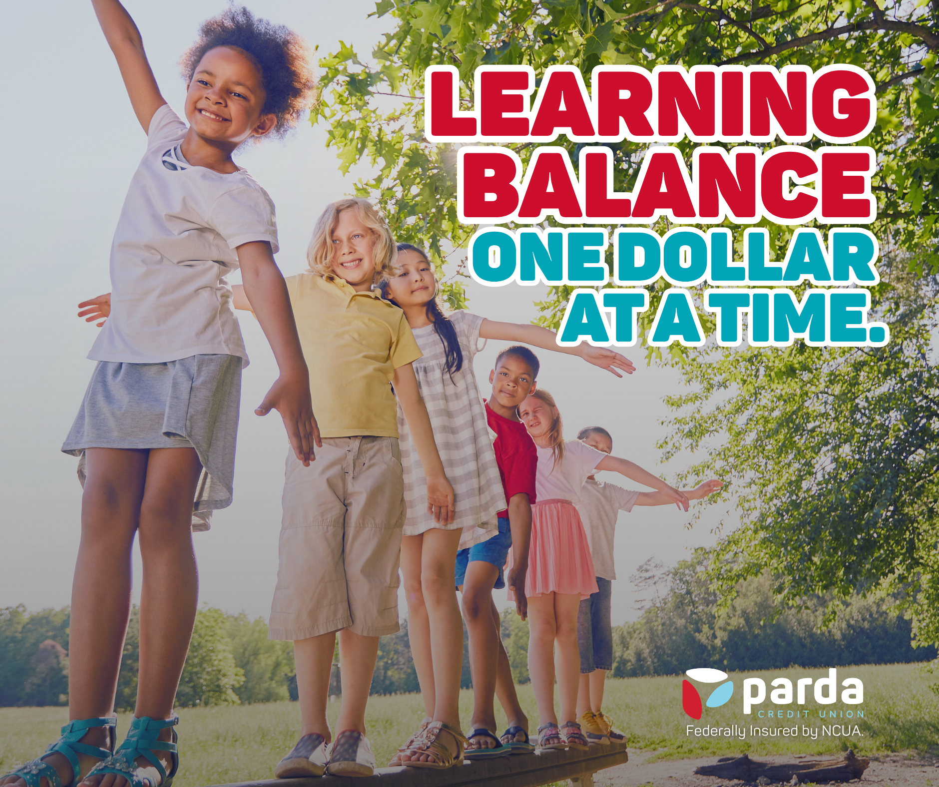 Parda Credit Union Facebook ad: Tiny saver. Big future.