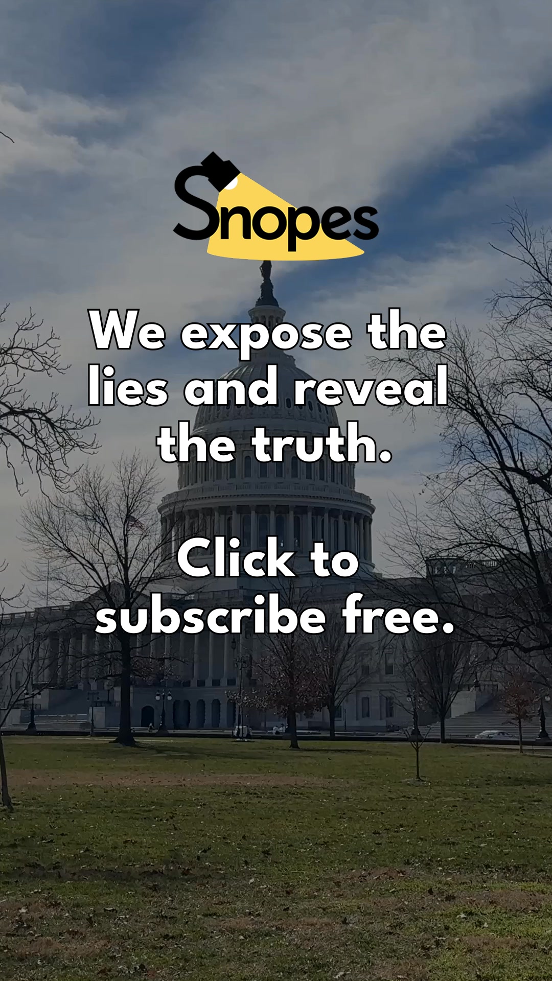 snopes.com Facebook ad