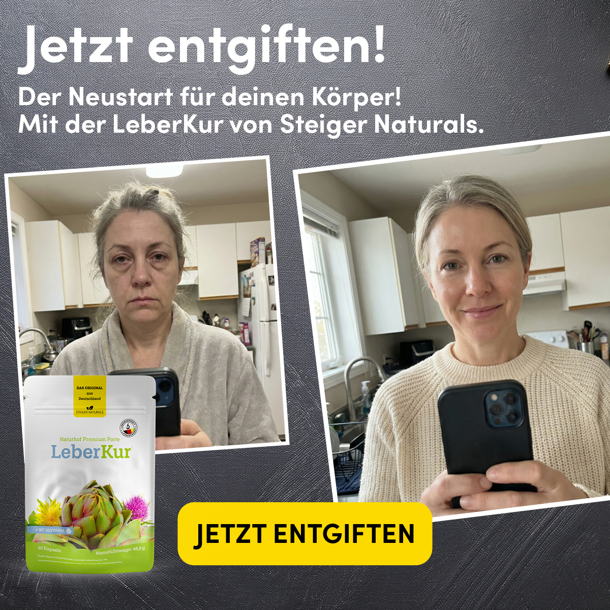 Deutsches Gesundheitsportal Facebook ad: Leber entgiften = Bierbauch schmelzen: So funktioniert's