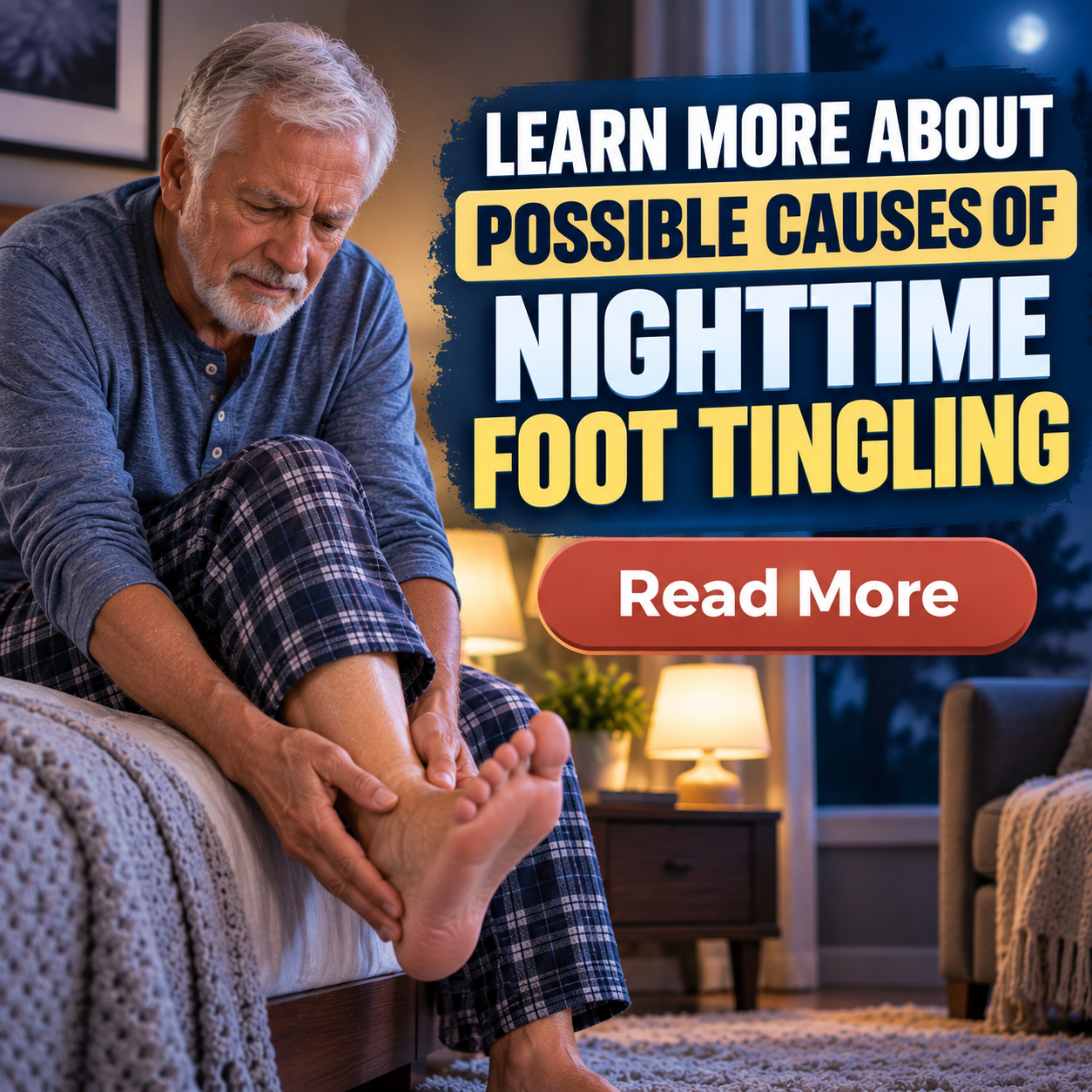 FactFusion Facebook ad: Nighttime Foot Tingling Causes Guide